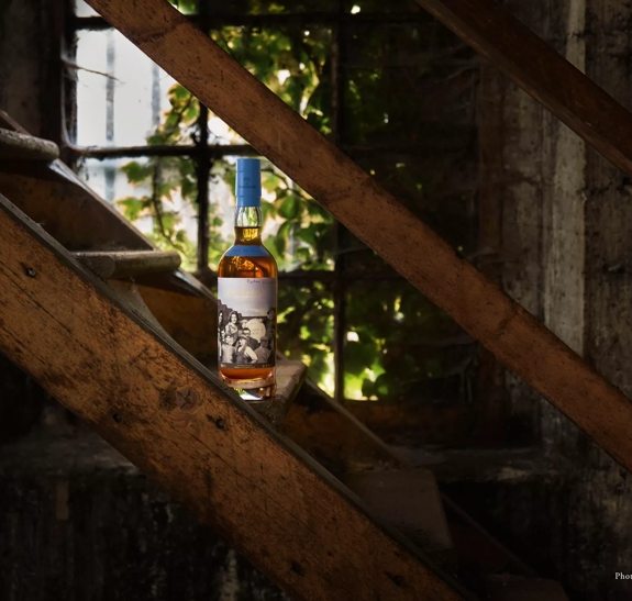 The Macallan Anecdotes of Ages Collection: Down to Work Bottle on Stairs