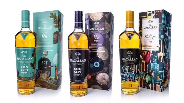 The Macallan Concept no.3 David Carson Bottles and Pack