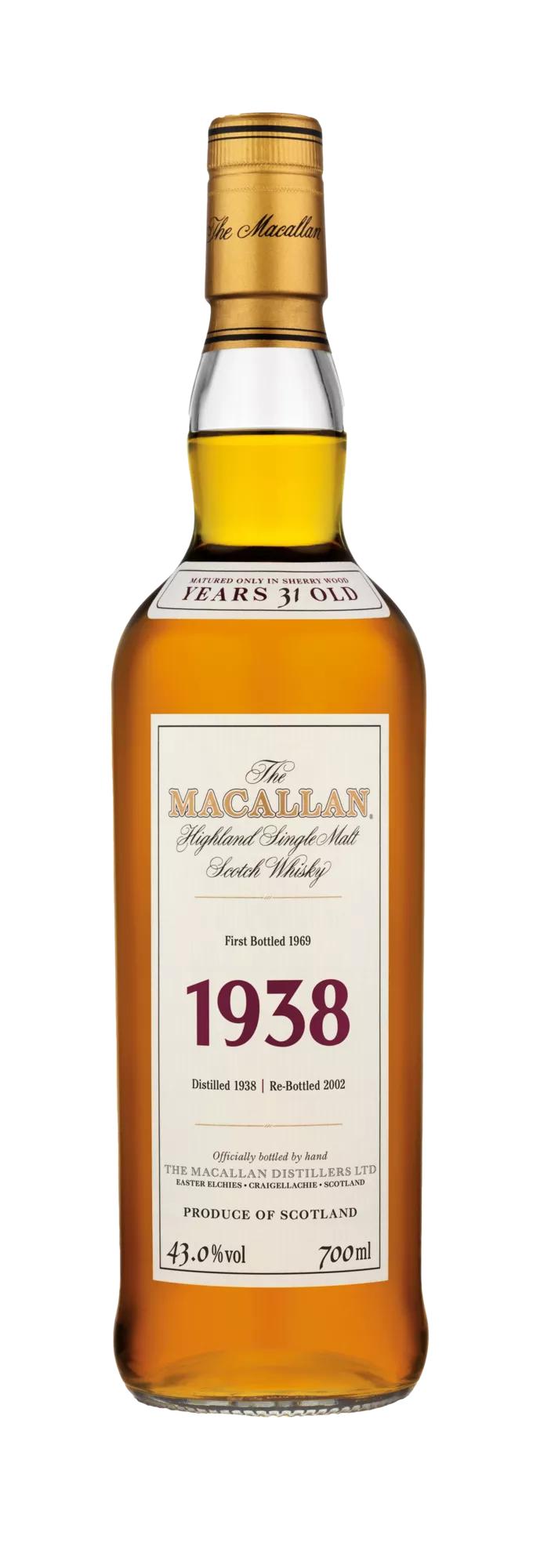 The Macallan 1938, Bottled in 1969 70cl Fine & Rare Whisky - The Macallan®