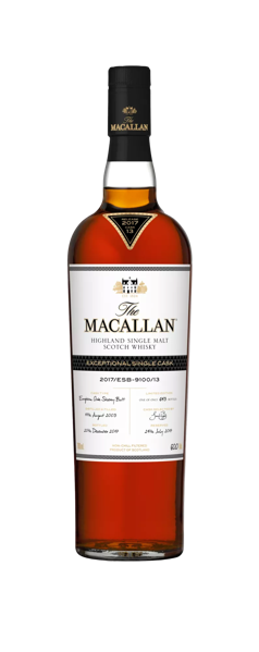 the macallan exceptional single cask whisky bottle
