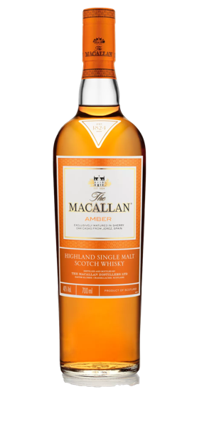 the macallan amber whisky bottle