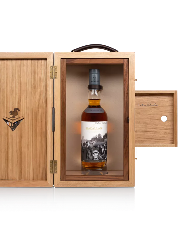 The Macallan Anecdotes of Ages Collection: Journey to Market Wooden Box Bottle Inside