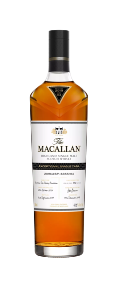 the macallan exceptional single cask whisky bottle