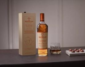 The Macallan Harmony Collection Rich Cacao Mood Shot with Chocolate Pairings