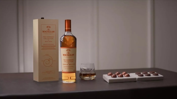 The Macallan Harmony Collection Rich Cacao Mood Shot with Chocolate Pairings