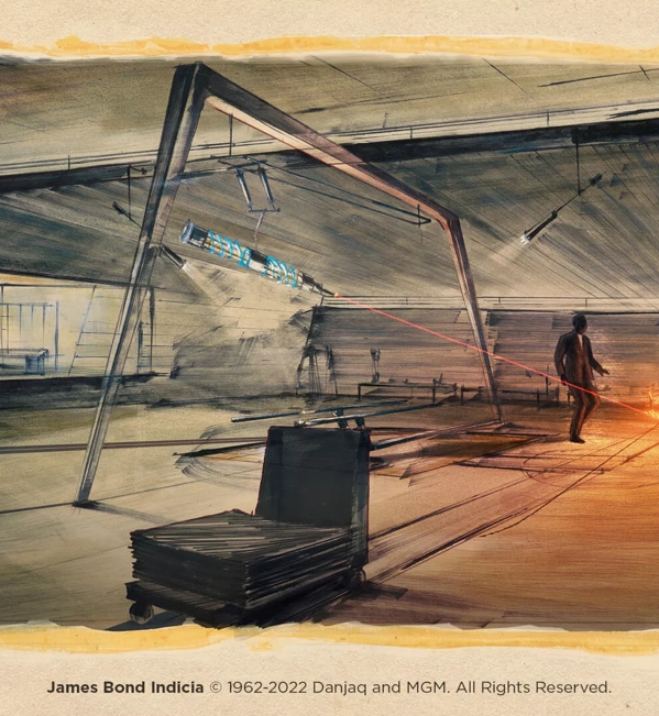 The Macallan James Bond Collection illustration of building