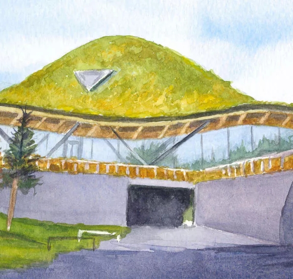 the macallan estate watercolour illustration