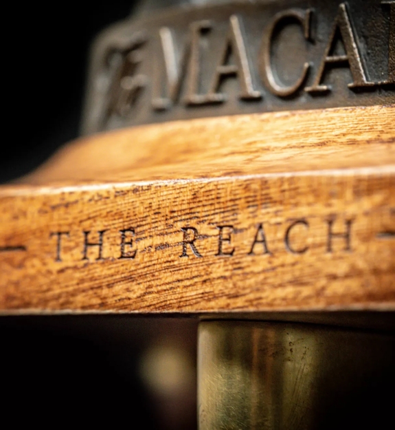 The Macallan The Reach 81 year old Whisky wooden pack close up