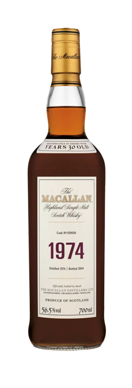 The Macallan fine and rare whisky bottle