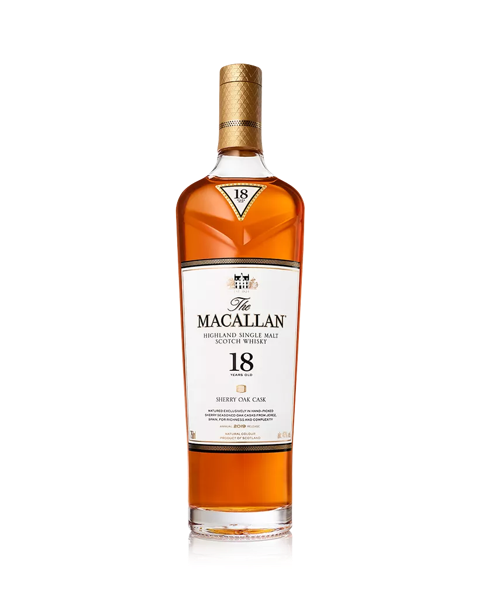 the macallan sherry oak 18 whisky bottle
