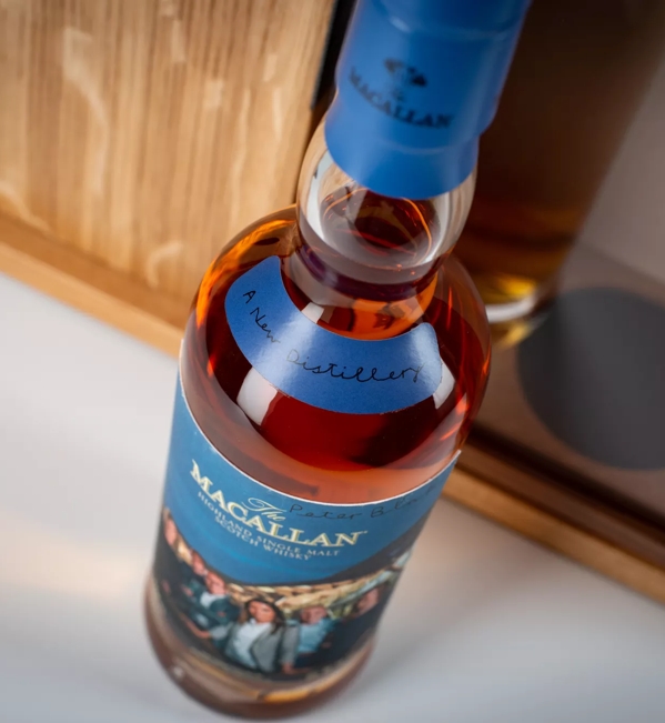 The Macallan Anecdotes of Ages Collection: A New Distillery Bottle Mood Shot Above Shot