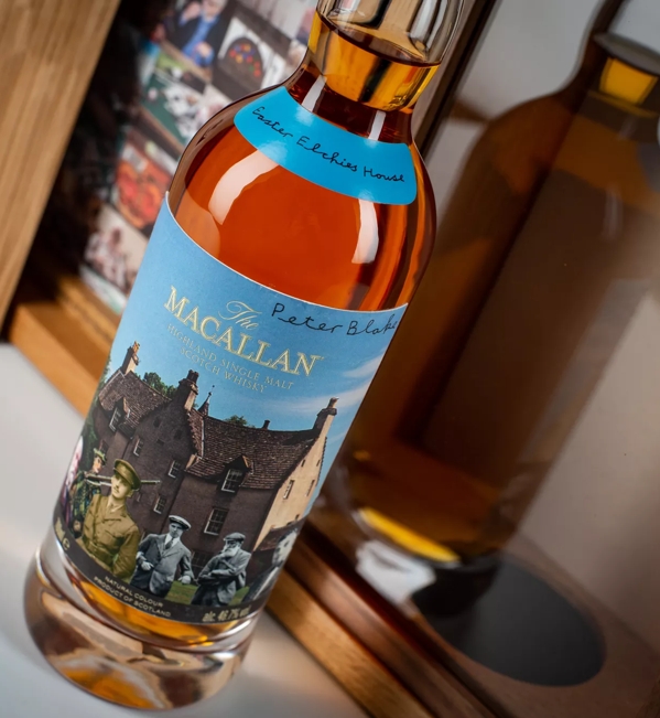 The Macallan Anecdotes of Ages Collection: Easter Elchies House Bottle Close Up