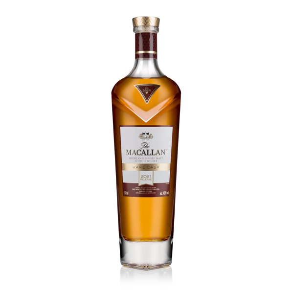 The Macallan 2021 rare cask whisky bottle
