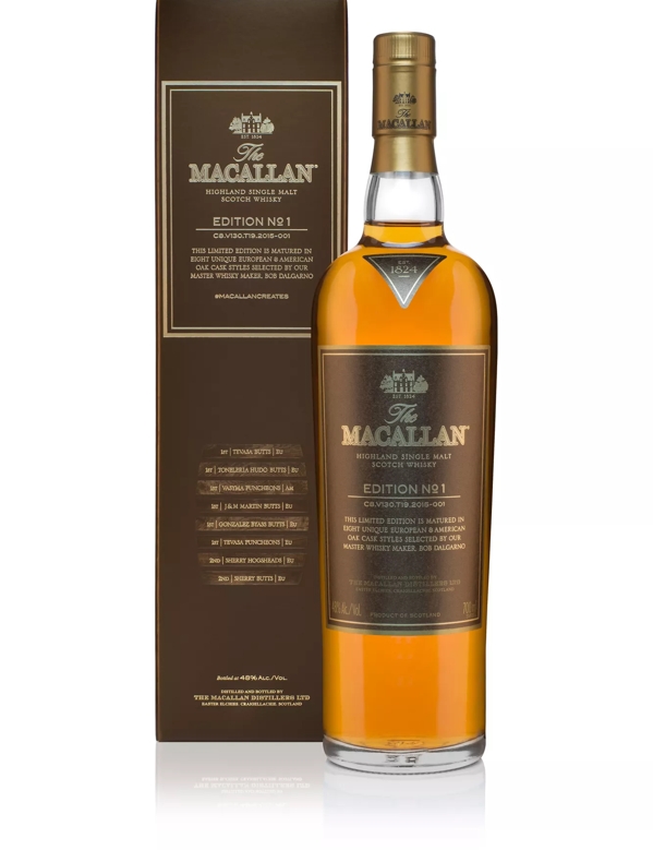 The Macallan Edition 1 Bottle and Pack