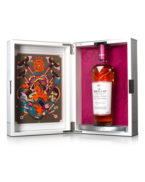 the macallan distil your world mexico whisky bottle inside pack