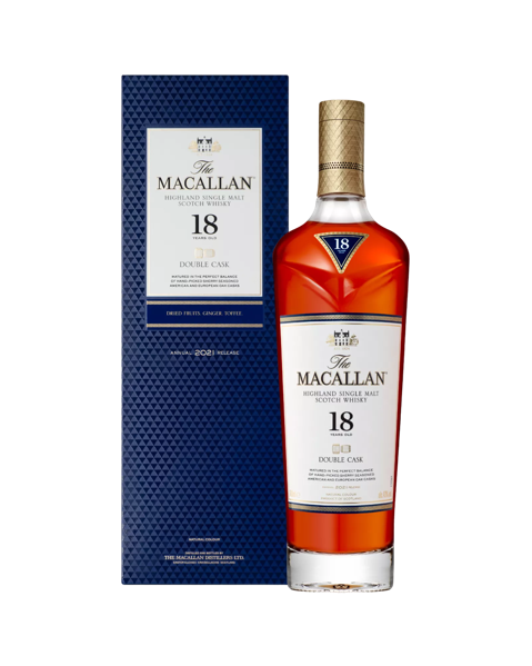 the macallan double cask whisky bottle
