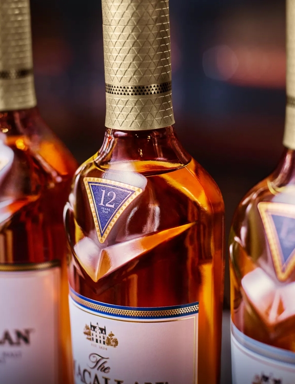 The Macallan Trilogy Range Top of Bottle