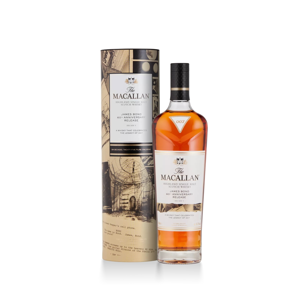 <日本未入荷品・抽選品>MACALLAN 60周年記念　007 DECADE6 MAC-2022-James-Bond-Decade5-