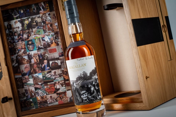 The Macallan Anecdotes of Ages Collection: Journey to Market Bottle Mood Shot