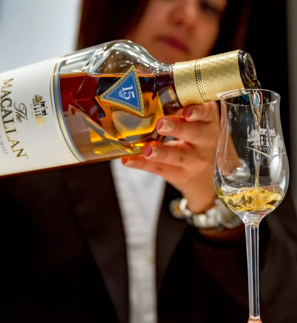 Triple Cask Matured 15 Years Old Being Poured