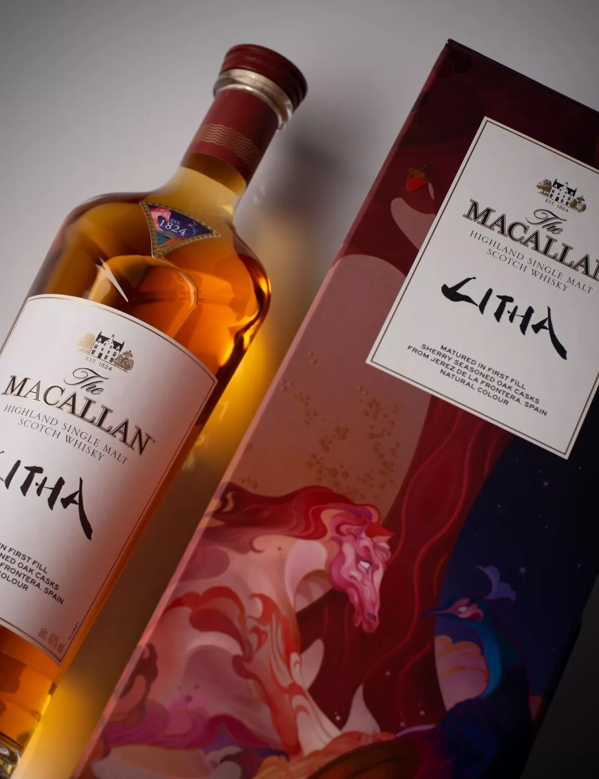 Mood Shot of The Macallan Litha Bottle and pack