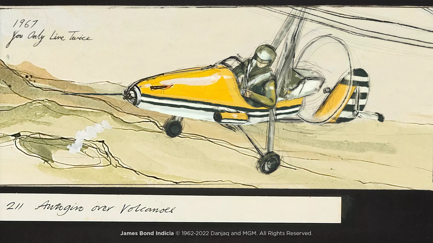The Macallan James Bond 60th Anniversary Decade I Archive Illustrations