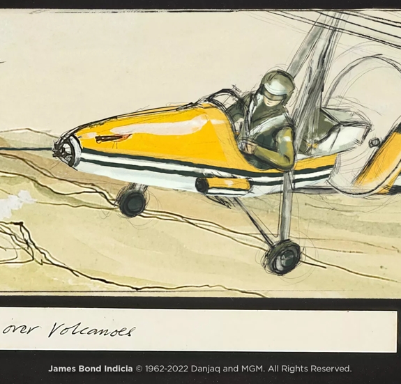 The Macallan James Bond Collection Illustration of plane