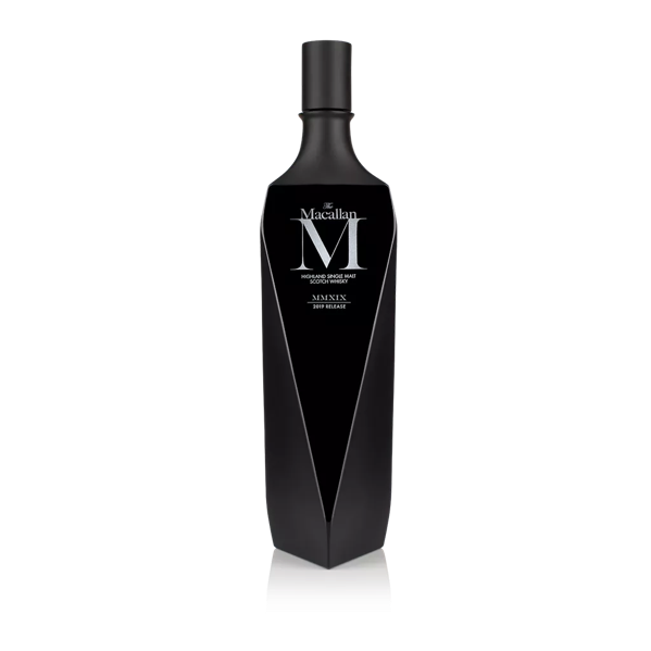 The Macallan M Black 2019 whisky bottle