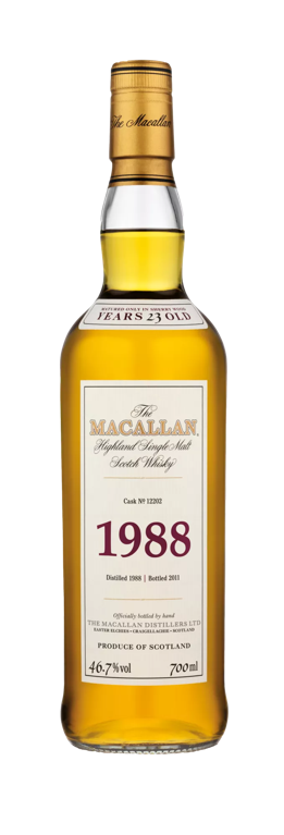 The Macallan fine and rare whisky bottle