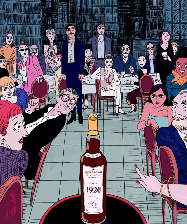 Illustration of The Macallan The Heart of The Spirit Winter Manhattan