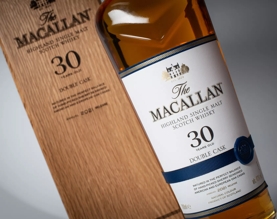 the macallan double cask 30 years old whisky bottle lifestyle images