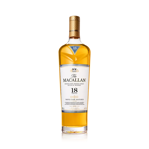 The Macallan Triple Cask Matured Bottle and Pack 18 Years Old