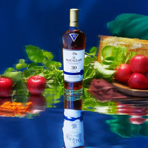 the macallan double cask 30 years old whisky bottle lifestyle images