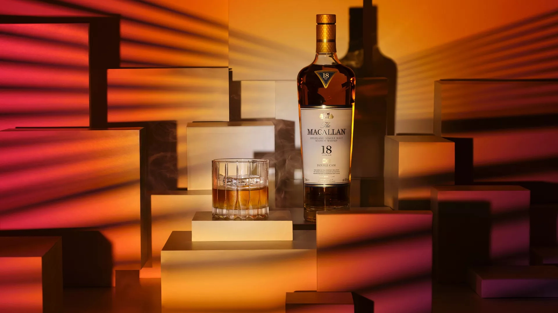 the macallan double cask magosto whisky serve