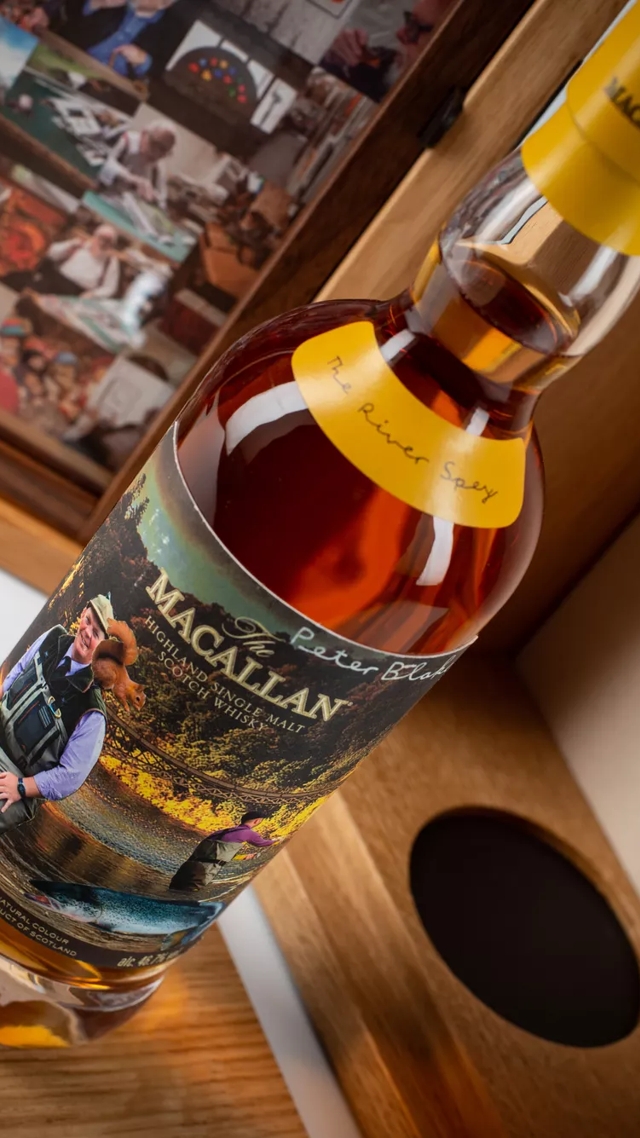 The Macallan Anecdotes of Ages Collection: The River Spey Angled Bottle Mood Shot