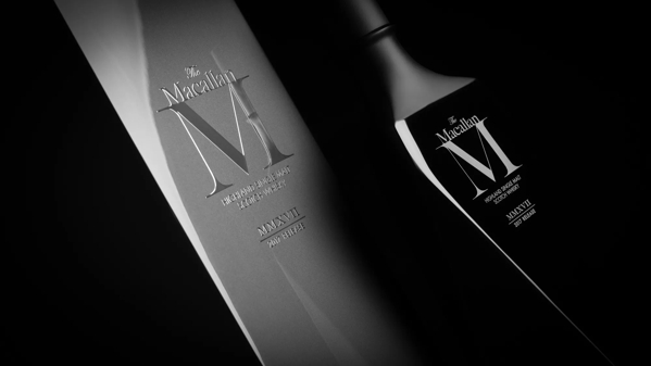 the macallan m black 2017 whisky decanter and pack