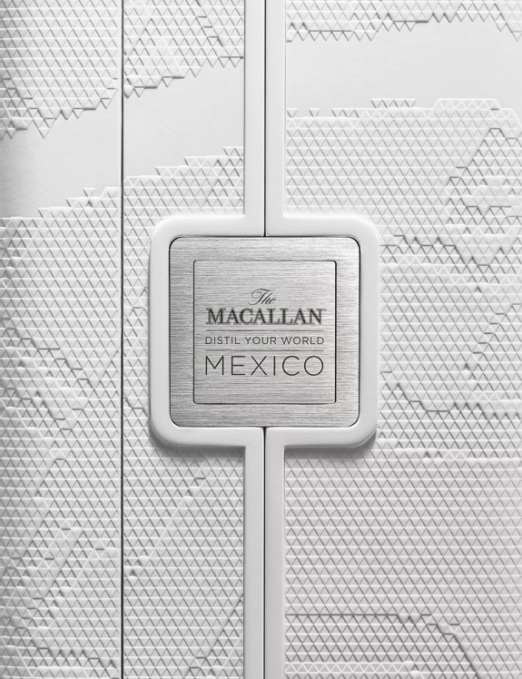 the macallan distil your world mexico whisky  pack label