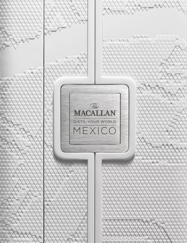 the macallan distil your world mexico whisky  pack label