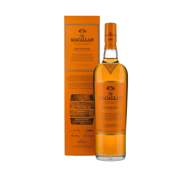 the macallan edition 2 whisky bottle and pack