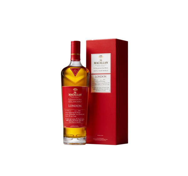 The Macallan Distil your world London Single Cask Bottle and Pack