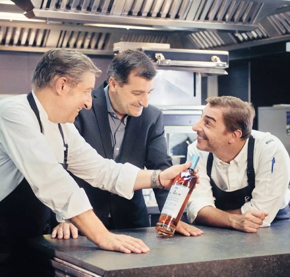 The Macallan Distil Your World New York Roca Brothers in Kitchen with Bottle 