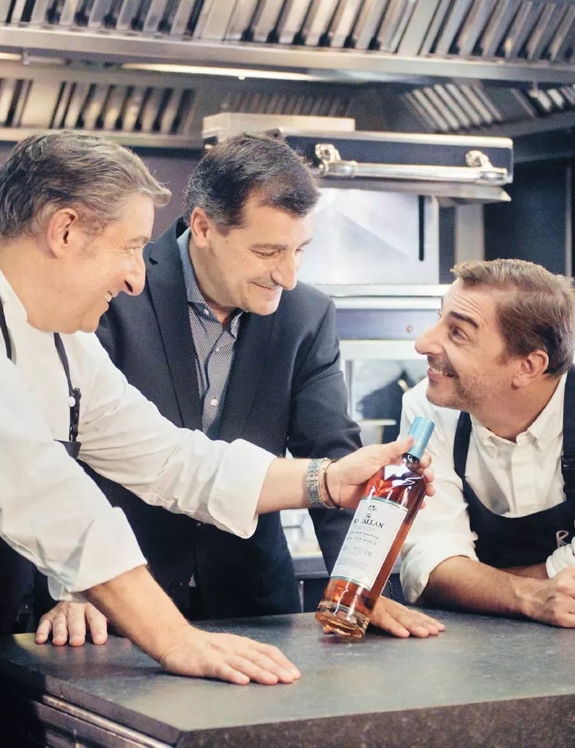 The Macallan Distil Your World New York Roca Brothers in Kitchen with Bottle 