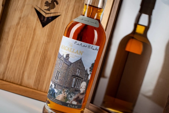 The Macallan Anecdotes of Ages Collection: Family Life and Work Close up of Label Mood Shot