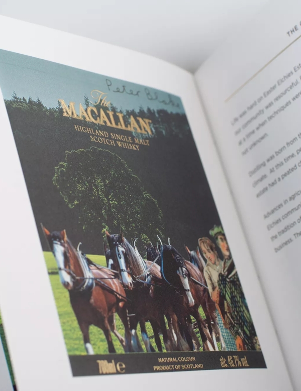The Macallan Anecdotes of Ages Collection: The River Spey Book Open with Horses