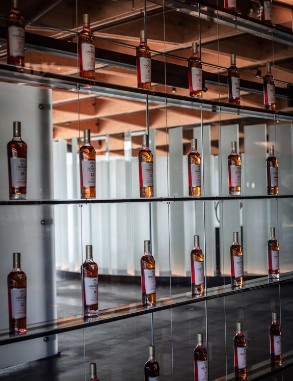 Jewel wall at The Macallan Distillery 
