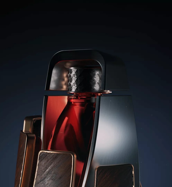 The Macallan Bentley Partnership Horizon Prototype Top of Bottle with Liquid