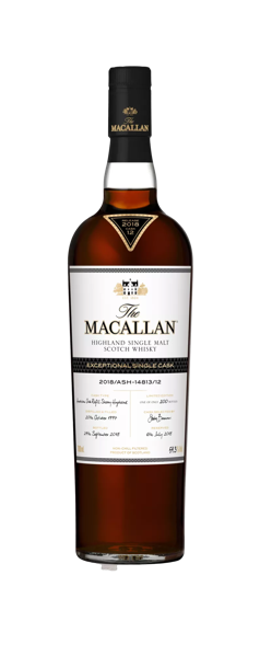 the macallan exceptional single cask whisky bottle