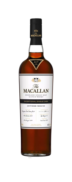 the macallan exceptional single cask whisky bottle