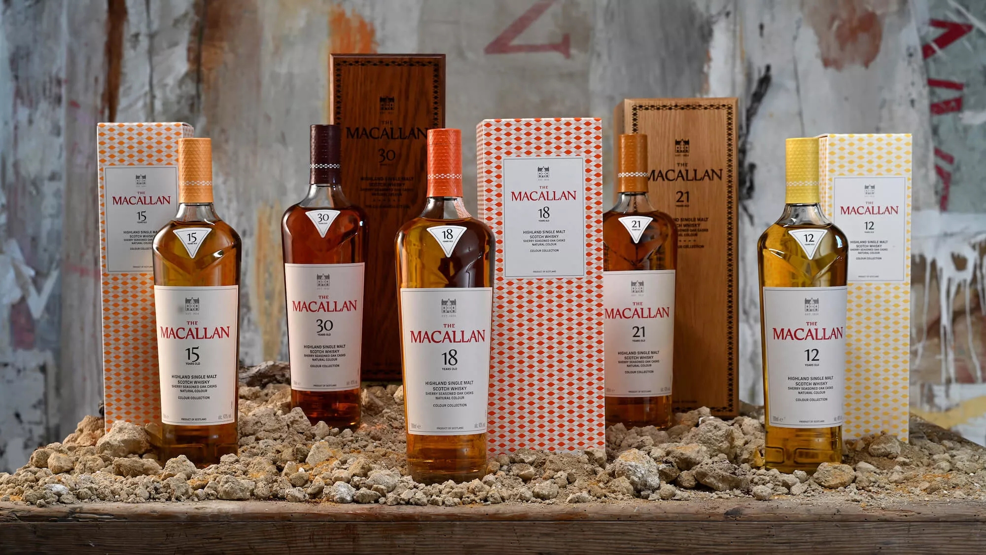the macallan colour collection bottle line up