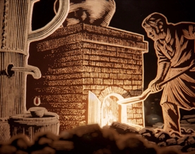 tales of the macallan man with fire and coal illustration